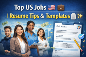 Top US Jobs 🇺🇸💼 | Resume Tips & Templates 📄✨